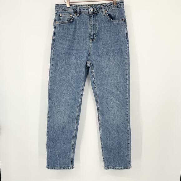 Topshop Moto Light Wash Straight Leg Jeans W32 L32 - Picture 1 of 6